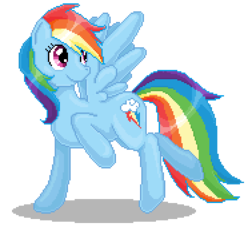 Size: 375x344 | Tagged: safe, artist:catawump, rainbow dash, g4, female, pixel art, simple background, solo, transparent background