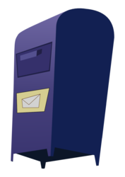 Size: 1123x1587 | Tagged: source needed, safe, artist:sadpony, g4, power ponies (episode), mailbox, no pony, simple background, svg, transparent background