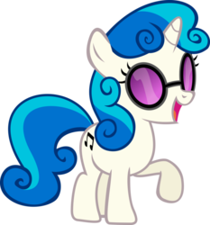 Size: 863x926 | Tagged: safe, dj pon-3, sweetie belle, vinyl scratch, pony, unicorn, g4, combo, female, filly, foal, hooves, horn, open mouth, palette swap, simple background, solo, sunglasses, transparent background, vector