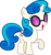 Size: 863x926 | Tagged: safe, dj pon-3, sweetie belle, vinyl scratch, pony, unicorn, g4, combo, female, filly, foal, hooves, horn, open mouth, palette swap, simple background, solo, sunglasses, transparent background, vector, vinyl's glasses