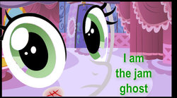 Size: 500x278 | Tagged: safe, sweetie belle, g4, female, looking at you, solo, strangey belle, sweetie belle's stare
