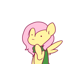 Size: 708x600 | Tagged: safe, artist:milkwolf, fluttershy, g4, ask-friendlyshy, clothes, cute, female, scarf, solo