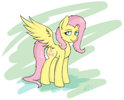 Size: 4195x3367 | Tagged: safe, artist:strachattack, fluttershy, g4, female, solo
