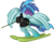 Size: 1024x791 | Tagged: safe, artist:drawponies, artist:jakage, oc, oc only, pegasus, pony, skiing, solo