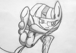 Size: 816x569 | Tagged: artist needed, safe, twilight sparkle, alicorn, pony, g4, butt, female, mare, monochrome, plot, sketch, solo, twilight sparkle (alicorn)