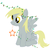 Size: 1463x1402 | Tagged: safe, derpy hooves, pegasus, pony, g4, christmas, christmas lights, female, lights, mare, nose wrinkle, scrunchy face, simple background, solo, stars