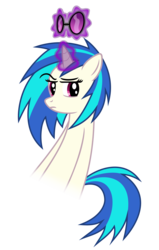 Size: 3182x5000 | Tagged: safe, artist:pikamander2, artist:studsandpierces, dj pon-3, vinyl scratch, pony, unicorn, g4, female, glowing horn, horn, levitation, magic, mare, simple background, solo, sunglasses, telekinesis, transparent background, vector, vinyl's glasses