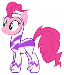 Size: 6000x6995 | Tagged: safe, artist:masem, fili-second, pinkie pie, earth pony, pony, g4, power ponies (episode), absurd resolution, female, mare, power ponies, simple background, solo, transparent background, vector
