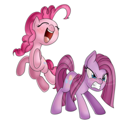 Size: 1417x1417 | Tagged: dead source, safe, artist:glitteredkitty, artist:kp-shadowsquirrel, pinkie pie, g4, duality, pinkamena diane pie