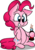 Size: 837x1193 | Tagged: safe, artist:strangiesleepy, pinkie pie, g4, bottle, bubble, coca-cola, female, smiling, soda, solo, xk-class end-of-the-world scenario