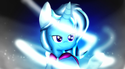 Size: 4896x2693 | Tagged: safe, artist:laliiyeaah, trixie, pony, unicorn, g4, female, magic, mare, solo