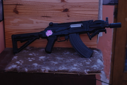 Size: 2896x1944 | Tagged: safe, artist:lythis57, airsoft, ak-47, customized toy, gun, weapon