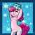 Size: 900x900 | Tagged: safe, artist:lizzyoli-ravioli, pinkie pie, earth pony, pony, g4, bipedal, female, happy, present, solo