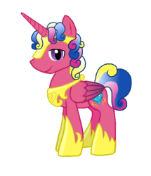 Size: 538x626 | Tagged: safe, artist:starryoak, princess cadance, alicorn, pony, g4, hoof shoes, prince bolero, rule 63, simple background, solo, transparent background