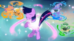 Size: 640x360 | Tagged: safe, scootaloo, trixie, twilight sparkle, pansage, g4, magical mystery cure, ascension, kamen rider, kamen rider mage, kamen rider wizard, youtube poop