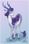 Size: 800x1227 | Tagged: safe, artist:fallenzephyr, rarity, deer, dracony, g4, female, solo, species swap