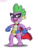 Size: 3000x4000 | Tagged: safe, artist:scobionicle99, spike, dragon, g4, power ponies (episode), humdrum costume, male, power ponies, simple background, solo, transparent background