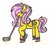 Size: 945x846 | Tagged: safe, artist:xxthespacecorexx, fluttershy, pony, g4, female, hockey, hockey night in canada, hockey stick, ice hockey, ice skates, mouth hold, nhl, solo, traditional art