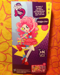 Size: 408x512 | Tagged: safe, pinkie pie, equestria girls, g4, my little pony equestria girls: rainbow rocks, devil horn (gesture), doll, female, irl, photo, toy