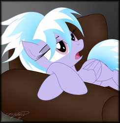 Size: 3200x3274 | Tagged: safe, artist:iflysna94, cloudchaser, pegasus, pony, g4, chair, female, mare, solo