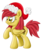 Size: 749x913 | Tagged: safe, artist:autumn-dreamscape, oc, oc only, oc:peppy pines, hat, santa hat, solo