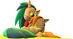 Size: 5760x3081 | Tagged: safe, artist:drdicksamazingstick, oc, oc only, oc:homage, oc:littlepip, pony, unicorn, fallout equestria, fanfic, fanfic art, female, horn, lesbian, mare, ship:pipmage, shipping, simple background, sleeping, transparent background