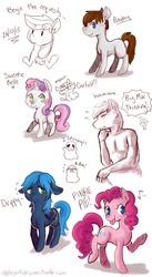 Size: 1050x1920 | Tagged: safe, artist:tokiball12345, applejack, big macintosh, pinkie pie, sweetie belle, oc, anthro, g4