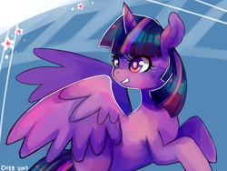 Size: 1280x960 | Tagged: safe, artist:cherivinca, twilight sparkle, alicorn, pony, g4, female, mare, solo, twilight sparkle (alicorn)