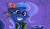 Size: 2448x1440 | Tagged: safe, artist:auroriia, princess luna, g4, braces, female, glasses, smiling, solo