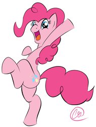 Size: 779x1026 | Tagged: dead source, safe, artist:php38, pinkie pie, earth pony, pony, g4, bipedal, female, mare, solo