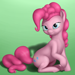 Size: 3273x3301 | Tagged: safe, artist:zippysqrl, pinkie pie, earth pony, pony, g4, bedroom eyes, female, looking at you, smiling, solo