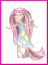 Size: 1024x1395 | Tagged: safe, artist:grocerystorephobic, pinkie pie, human, equestria girls, g4, doll, female, humanized, pinkamena diane pie, pony coloring, solo