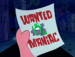 Size: 512x384 | Tagged: safe, mane-iac, g4, hall monitor, male, meme, misspelling, patrick star, pun, spongebob squarepants