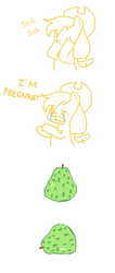 Size: 625x1477 | Tagged: artist needed, safe, applejack, g4, crack shipping, crying, faint, hilarious in hindsight, pear, pearjack