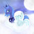 Size: 894x894 | Tagged: safe, artist:tear-thelosthope, princess luna, oc, oc:snowdrop, g4, cloud, cloudy, s1 luna