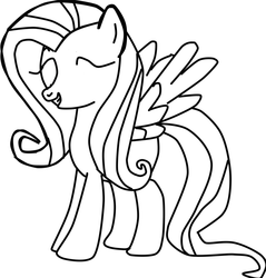 Size: 1024x1073 | Tagged: safe, fluttershy, g4, female, monochrome, no eyes, solo