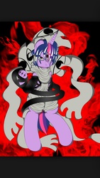 Size: 640x1136 | Tagged: safe, artist:v-d-k, twilight sparkle, g4, female, kishin, solo, soul eater