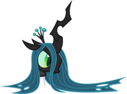 Size: 8614x6400 | Tagged: safe, artist:parclytaxel, queen chrysalis, albumin flask, g4, .svg available, absurd resolution, disembodied head, female, glass, head, shards, shardsalis, silver, simple background, solo, transparent background, vector