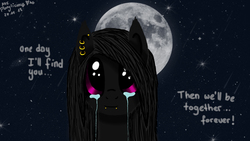 Size: 1920x1080 | Tagged: safe, artist:mrs-ponylicious, oc, oc only, crying, overly attached girlfriend, piercing, sad, solo