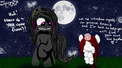 Size: 1920x1080 | Tagged: safe, artist:mrs-ponylicious, oc, oc only, alicorn, pony, alicorn oc, scared