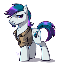 Size: 1280x1451 | Tagged: safe, artist:maccoffee, quick trim, earth pony, pony, g4, power ponies (episode), henchmen, male, simple background, solo, stallion, white background