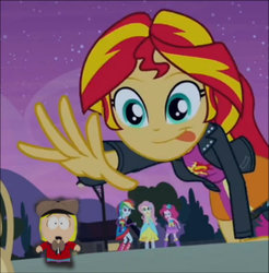Size: 590x599 | Tagged: safe, screencap, fluttershy, pinkie pie, rainbow dash, sunset shimmer, equestria girls, g4, my little pony equestria girls, boots, exploitable, fall formal outfits, female, high heel boots, male, pip, pip pirrup, south park, sunset shimmer reaching for things, tongue out