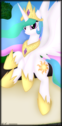 Size: 1990x4000 | Tagged: safe, artist:iflysna94, princess celestia, alicorn, pony, g4, female, mare, solo