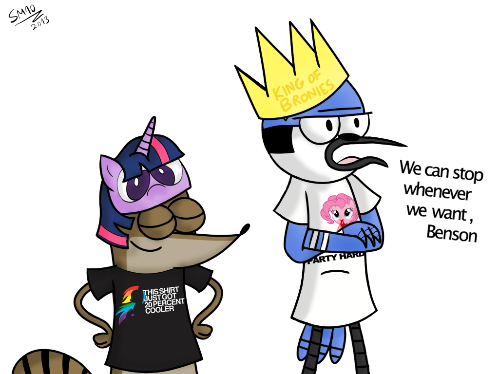 Mordecai and rigby super crown