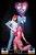 Size: 560x840 | Tagged: safe, pinkie pie, rainbow dash, human, g4, 2012, anime weekend atlanta, balloon, cosplay, irl, irl human, leg warmers, overalls, photo