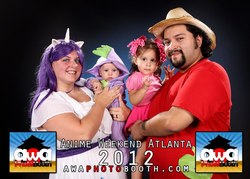 Size: 840x600 | Tagged: safe, big macintosh, pinkie pie, rarity, spike, human, g4, 2012, anime weekend atlanta, cosplay, irl, irl human, photo, target demographic