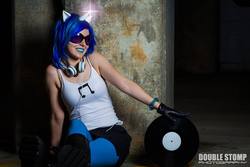 Size: 1024x683 | Tagged: safe, artist:amandafinley, dj pon-3, vinyl scratch, human, g4, cosplay, irl, irl human, photo, solo