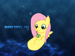 Size: 1966x1456 | Tagged: safe, fluttershy, sea pony, g4, ask, female, seapony fluttershy, solo, tumblr, underwater