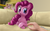 Size: 2000x1250 | Tagged: safe, artist:deathpwny, pinkie pie, earth pony, human, pony, g4, couch, cute, deviantart, doge, duo, female, fluffy, frown, hand, looking at you, mare, meme, parody, ponified animal photo, ponk, prone, realistic, signature, solo focus, uncanny valley, wide eyes