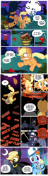 Size: 900x3299 | Tagged: safe, artist:pixelkitties, applejack, rainbow dash, vampire fruit bat, bats!, g4, batman, cider, comic, gravity falls, male, totally legit